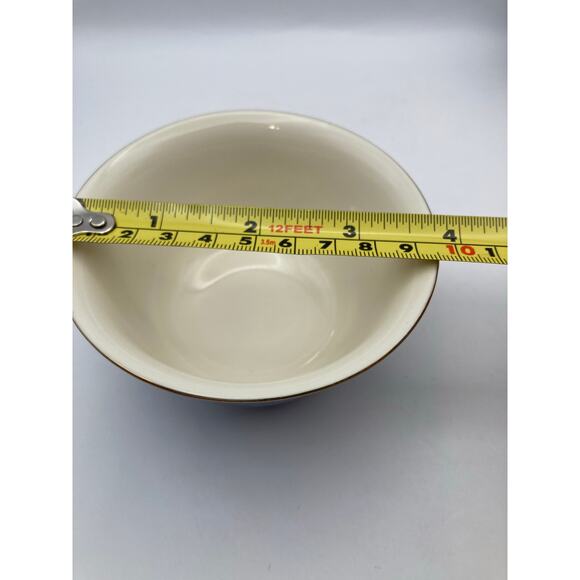 Beautiful Vintage Japanese Tea Cups (4) Blue and White Bamboo Design TACHIKICHI - Picture 5 of 6